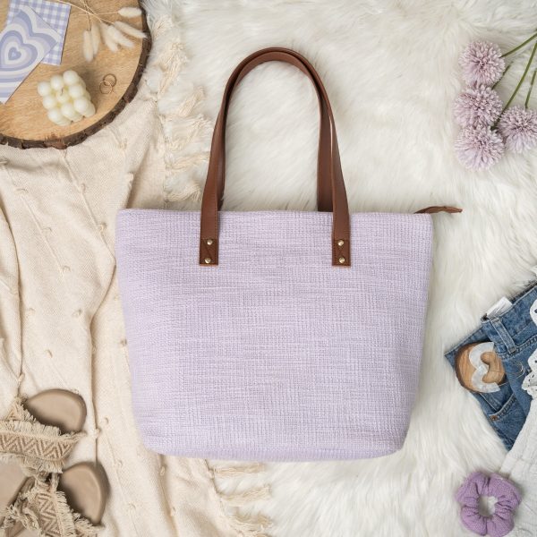 Ostrich Print Leather Box Tote - Image 5