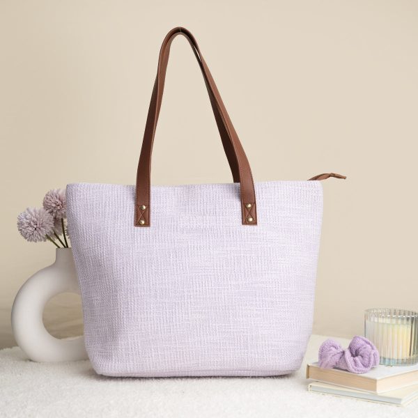 Ostrich Print Leather Box Tote - Image 4