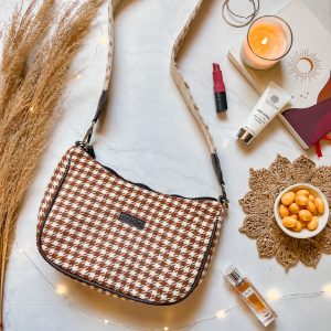 Quilted Faux Leather Circle Bag