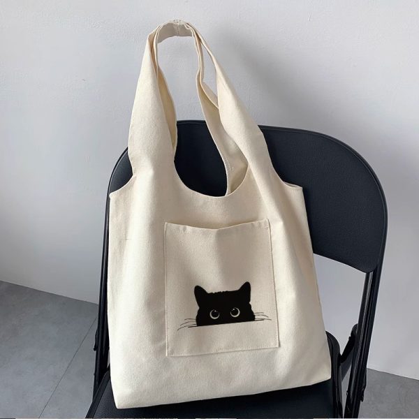 Denim Oversized Utility Tote - Image 2