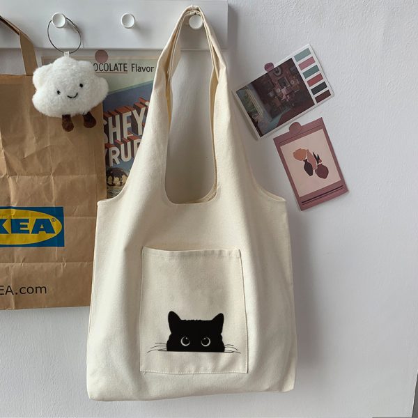 Denim Oversized Utility Tote - Image 4