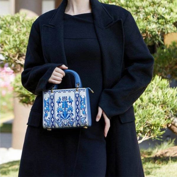 Quilted Faux Leather Mini Clutch - Image 3