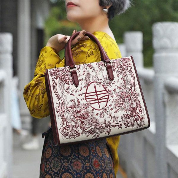 Smooth Leather Crescent Satchel - Image 2