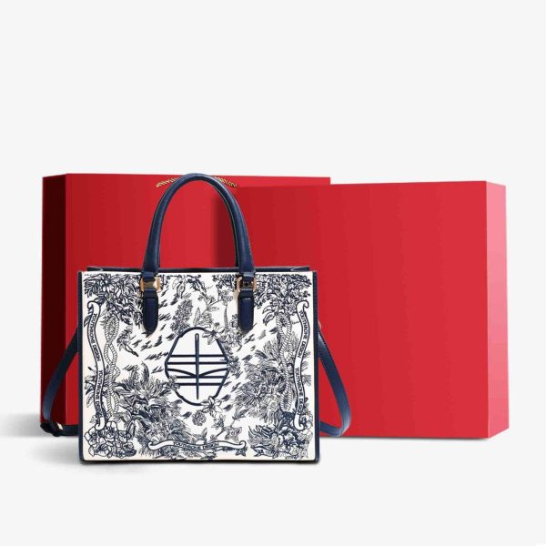 Satin Beaded Evening Tote