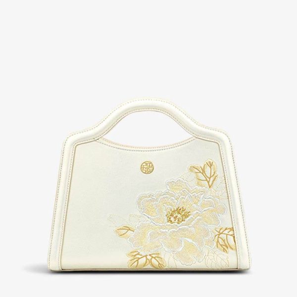 Metallic Rose Gold Satchel