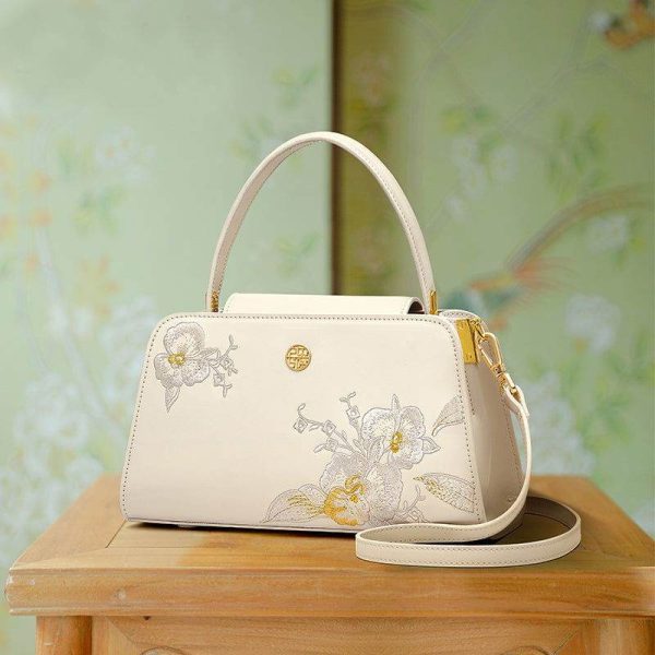 Quilted Denim Shoulder Bag - Image 4