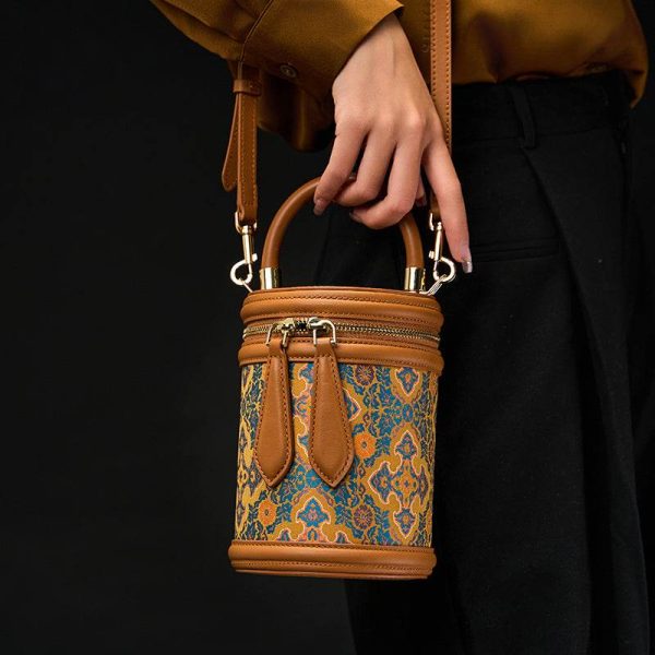 Croc Embossed Crescent Crossbody - Image 2
