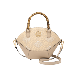 Croc-Embossed Leather Hobo