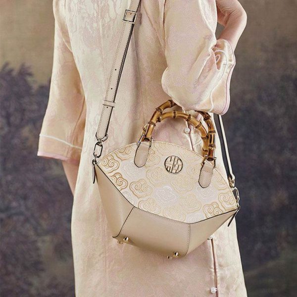 Croc-Embossed Leather Hobo - Image 3