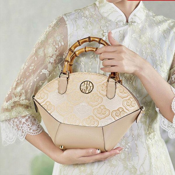 Croc-Embossed Leather Hobo - Image 6