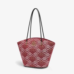 Beaded Raffia Tote
