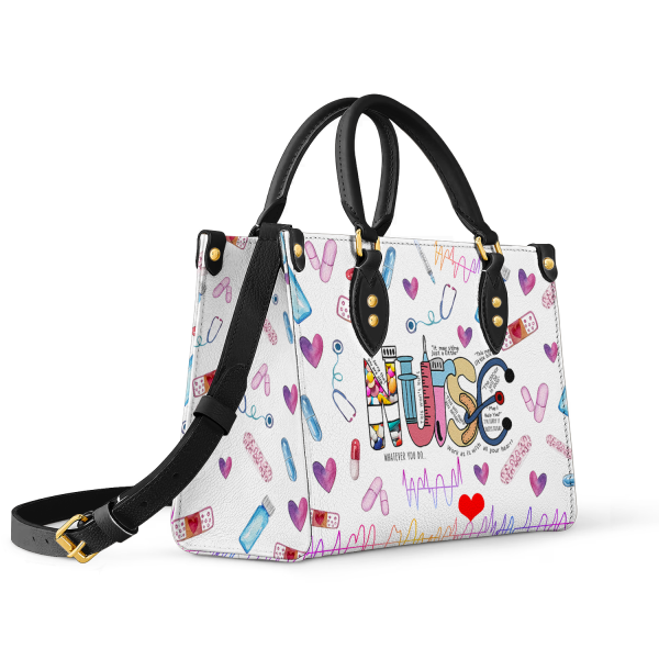 Velvet Quilted Top Handle Tote - Image 4