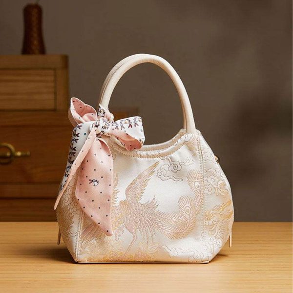 Metallic Silver Crescent Bag - Image 2