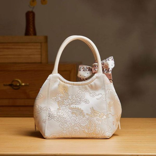 Metallic Silver Crescent Bag - Image 3