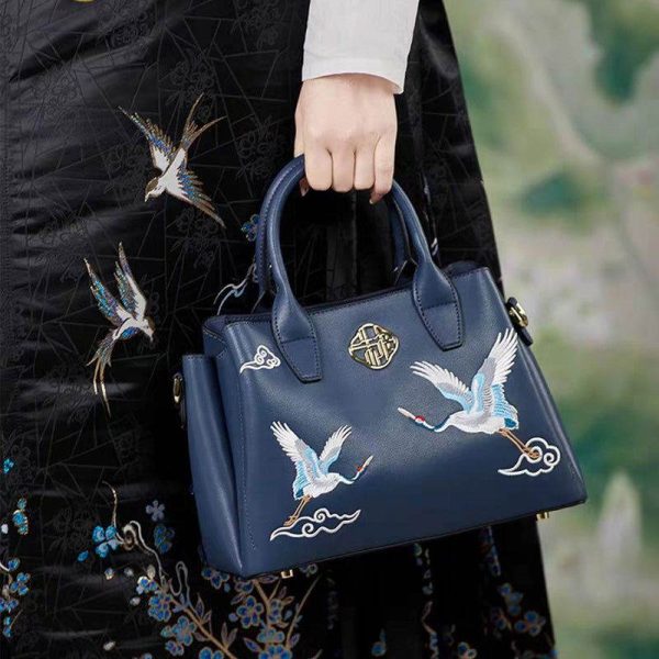 Canvas Two-Tone Messenger Tote - Image 4