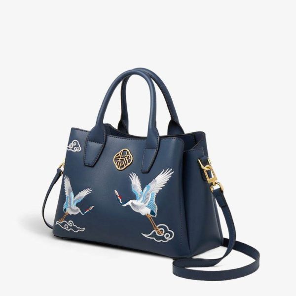 Canvas Two-Tone Messenger Tote
