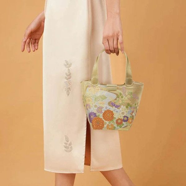 Raffia Embroidered Mini Tote - Image 4