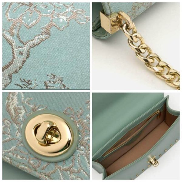 Satin Quilted Evening Pouch - Image 3