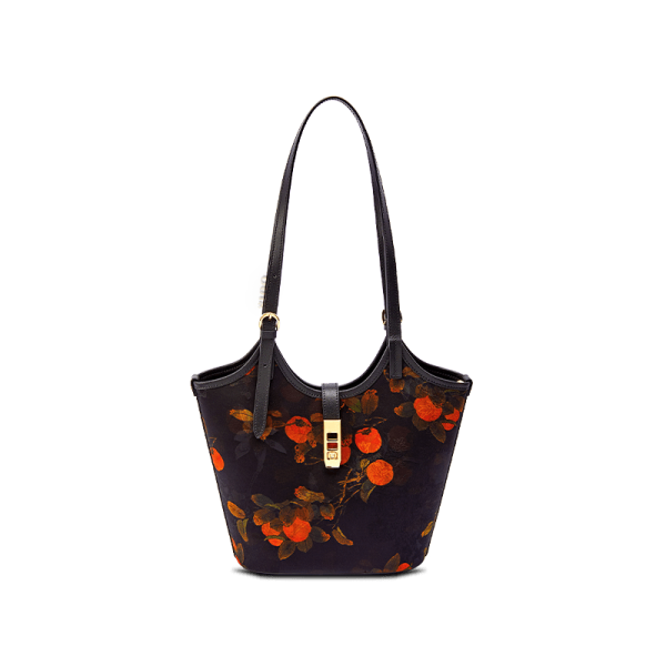 Croc Print Top Handle Bag