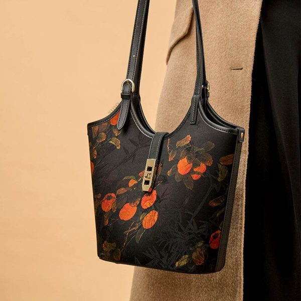 Smooth Leather Crescent Bag - Image 4