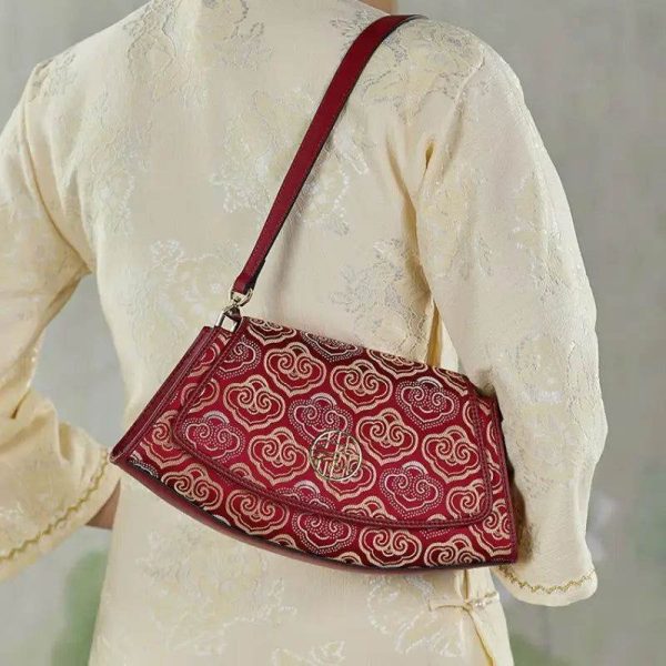 Metallic Silver Studded Shoulder Bag - Image 2