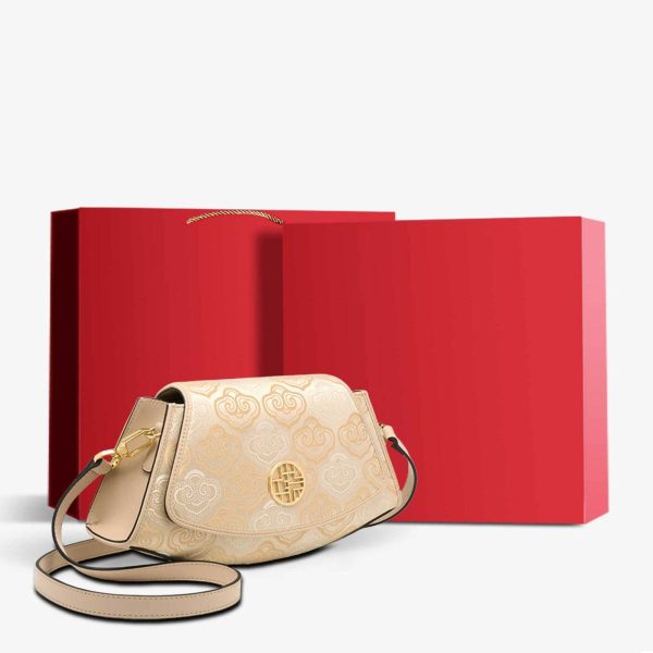 Metallic Leather Chain Tote - Image 2
