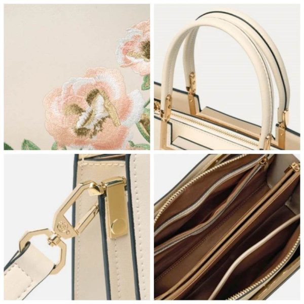 Velvet Quilted Shoulder Satchel - Image 2