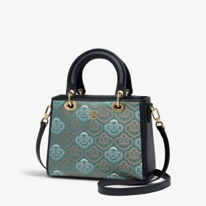 Canvas Backpack with Leather Trim