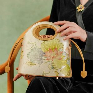 Raffia Patchwork Shoulder Bag