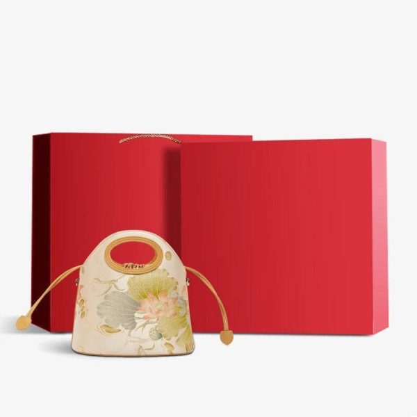 Velvet Embossed Clutch - Image 3