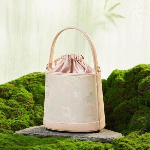 Canvas Embroidery Crescent Bag