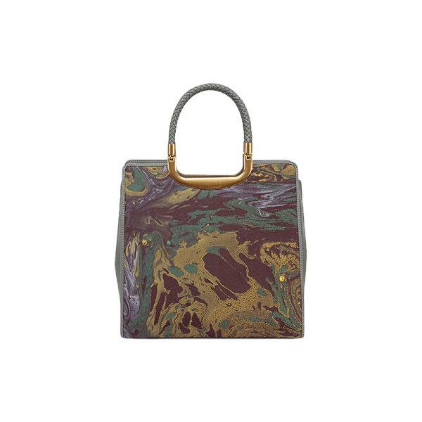 Canvas Colorblock Shopper
