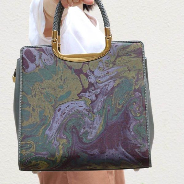 Canvas Colorblock Shopper - Image 4