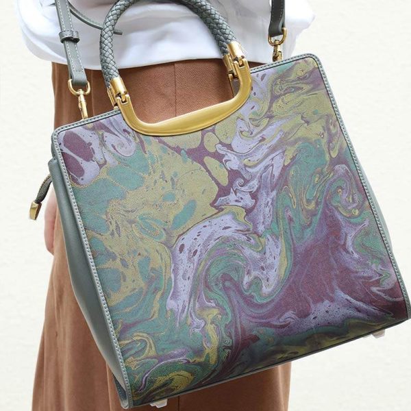 Canvas Colorblock Shopper - Image 2