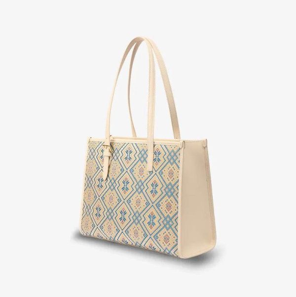 Embroidered Suede Tote - Image 4