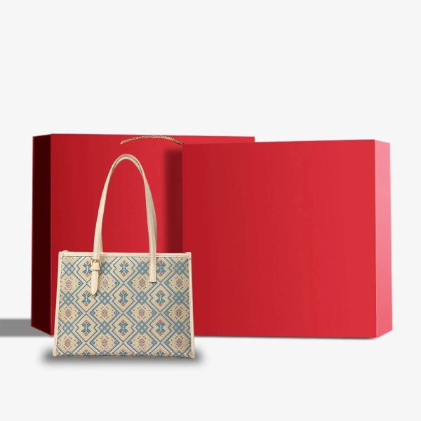 Embroidered Suede Tote - Image 2