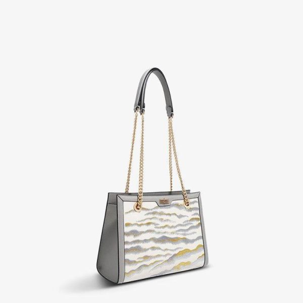 Tweed Chain Shoulder Bag - Image 2