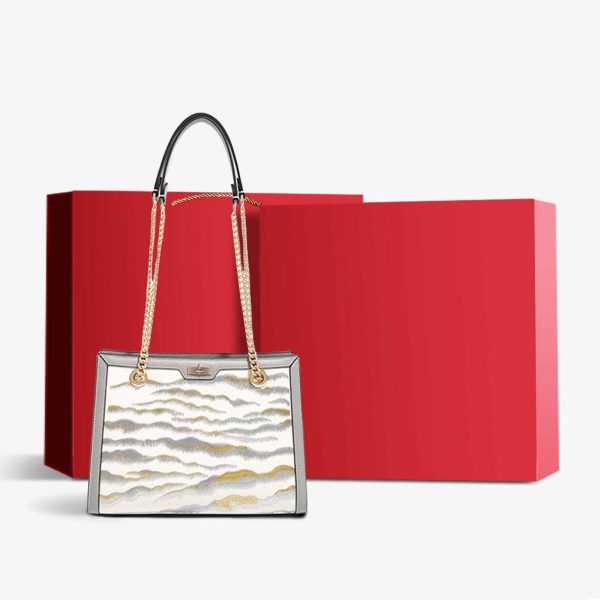 Tweed Chain Shoulder Bag - Image 3