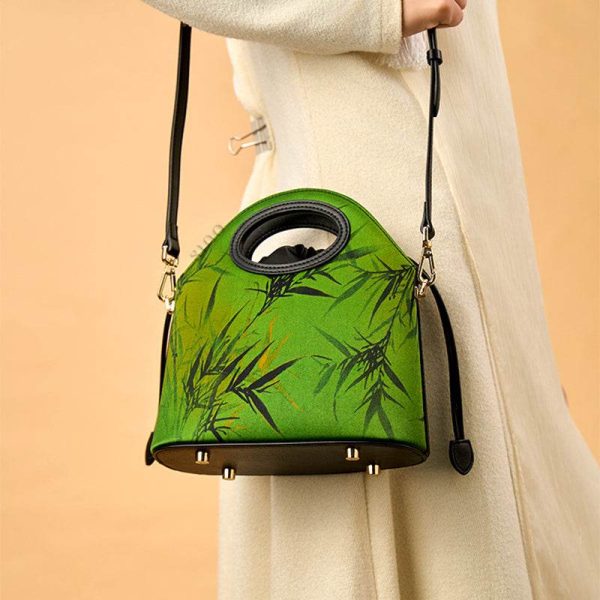 Patent Leather Crescent Bag - Image 4