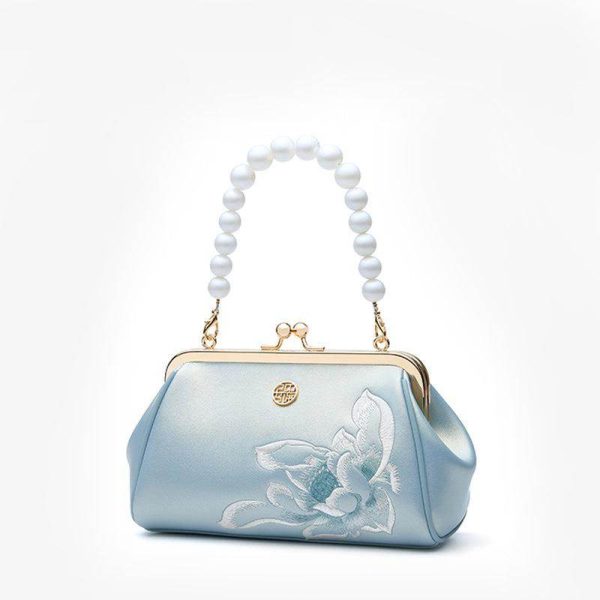 Velvet Embroidery Satchel