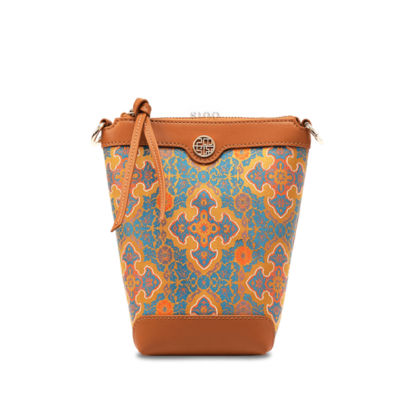 Ostrich Embossed Mini Bag