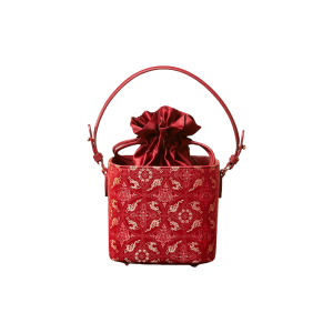 Denim Embroidered Satchel