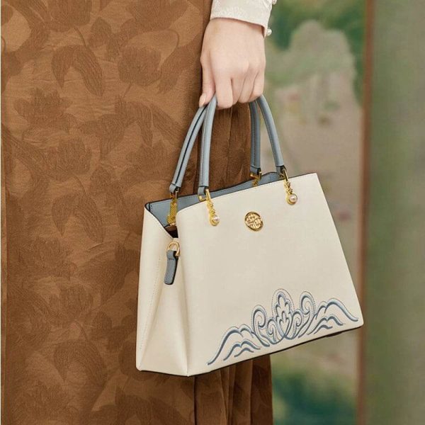 Denim Patchwork Mini Tote - Image 3