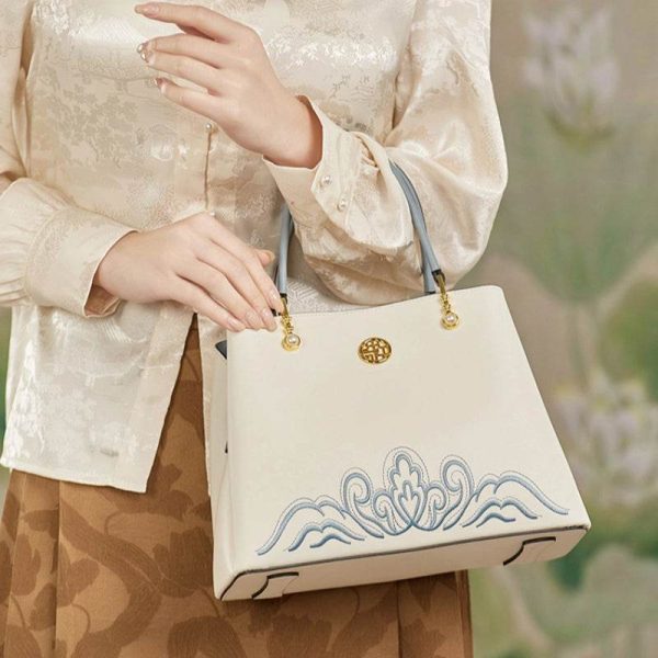 Denim Patchwork Mini Tote - Image 2