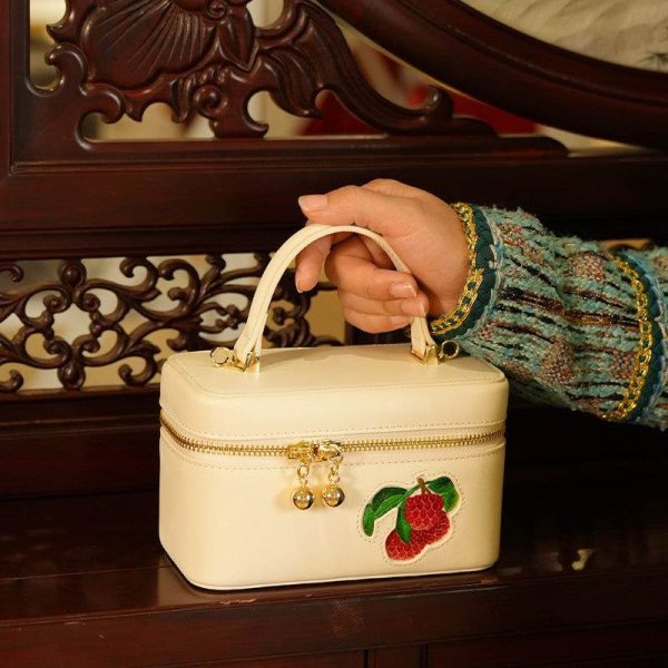 Embroidered Suede Clutch - Image 2