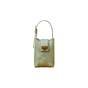 Croc Print Leather Hobo