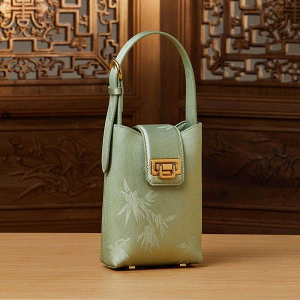 Croc Print Leather Hobo - Image 3