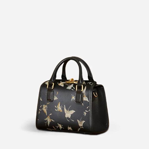 Quilted Velvet Shoulder Bag - Image 3
