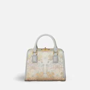 Metallic Blue Mini Satchel