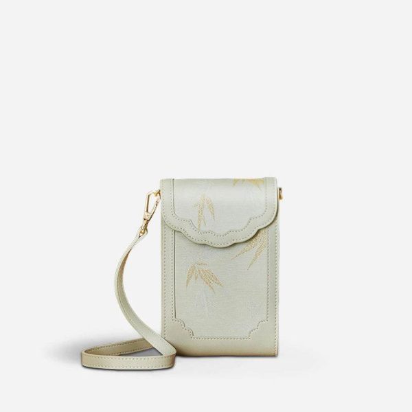 Croc Embossed Box Satchel